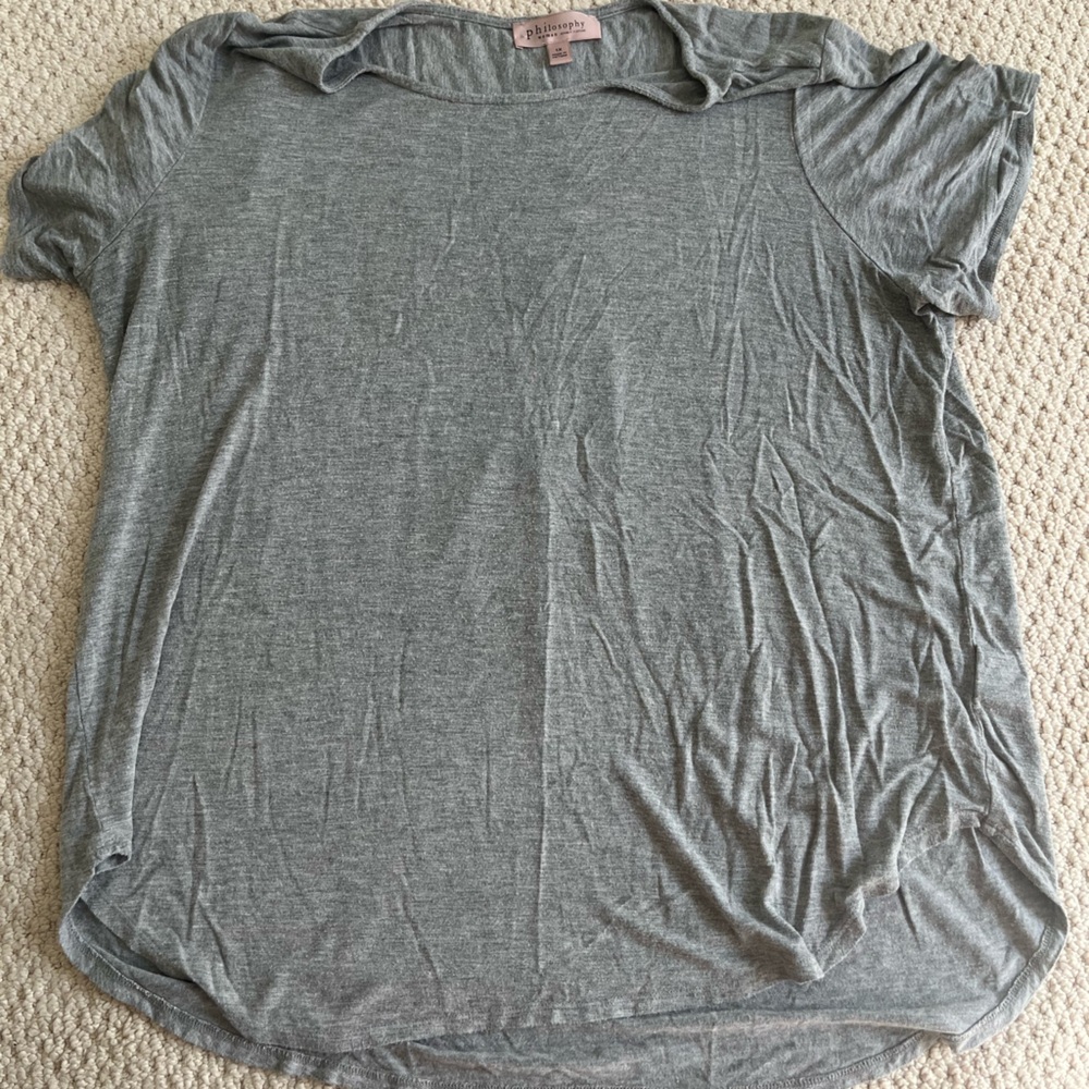 Gray shirt